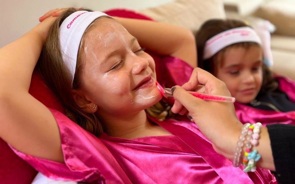 Spa Infantil — máscara facial hidratante
